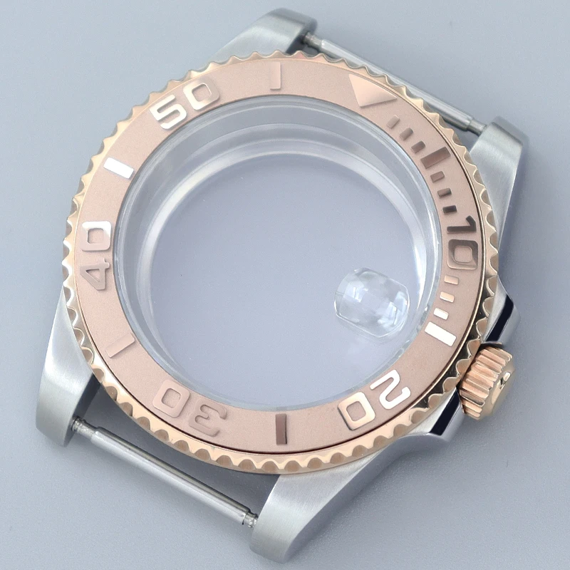 40mm Steel 200M Dive Watches Case Sapphire For NH34 NH35 NH36 ETA 2824 Miyota 8215 Movements Wristwatches Watch Box YACHT MASTER
