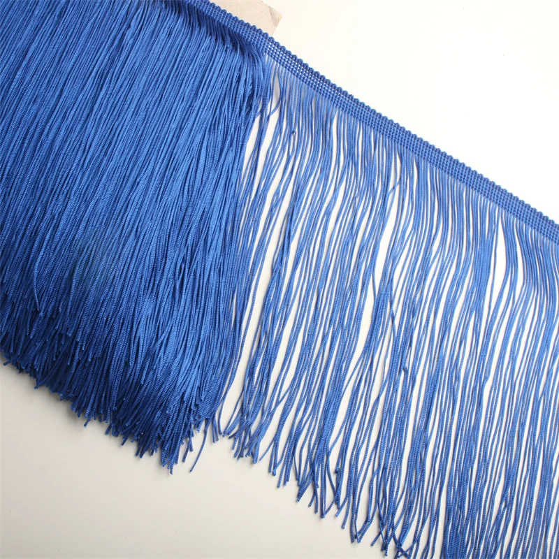 Lace Ribbon Tassel Fringe Trim para Latin Dress, Beatiful Trimming, Stage Clothes Accessories, 15cm Wide