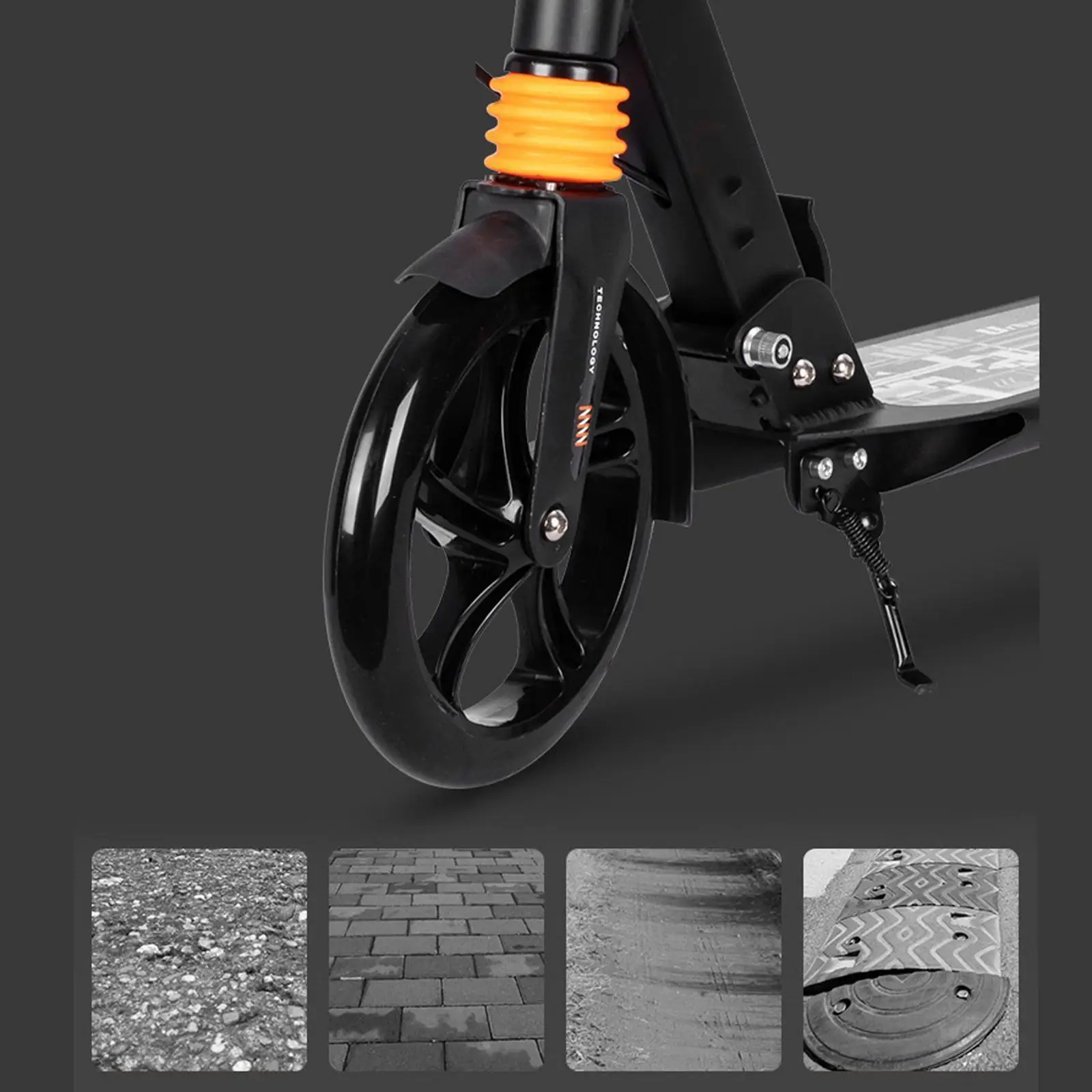 

2 шт. 7-дюймовые бесшумные колеса для самоката (передние и задние)