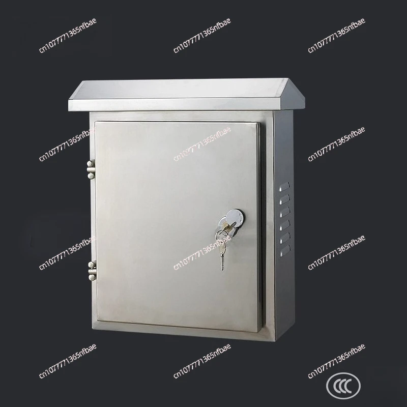 Stainless Steel Distribution Box 300400160mm Waterproof Rainproof Outdoor Electrical Control Box for Industrial & Home Use