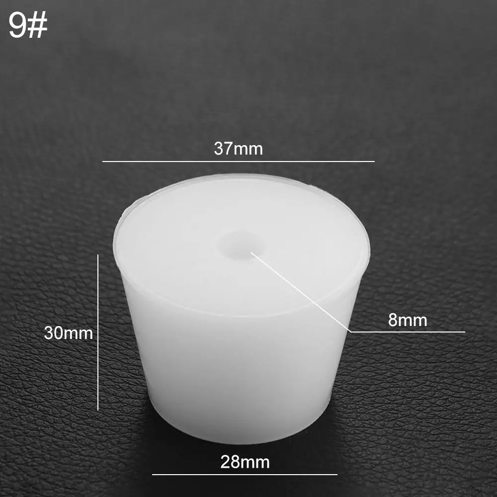 High-Temperature Resistant Silicone Water Pipe Conical Test Tube Silicone Plug Bottle Stopper Fermenter Cover