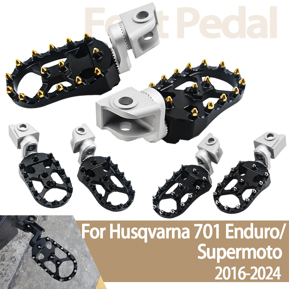 

For Husqvarna SUPERMOTO 701 Supermoto 701Enduro Wide 360 Rotatable Footpegs Motorbike Rider Anti-slip Foot Peg Foot Rests Pedals