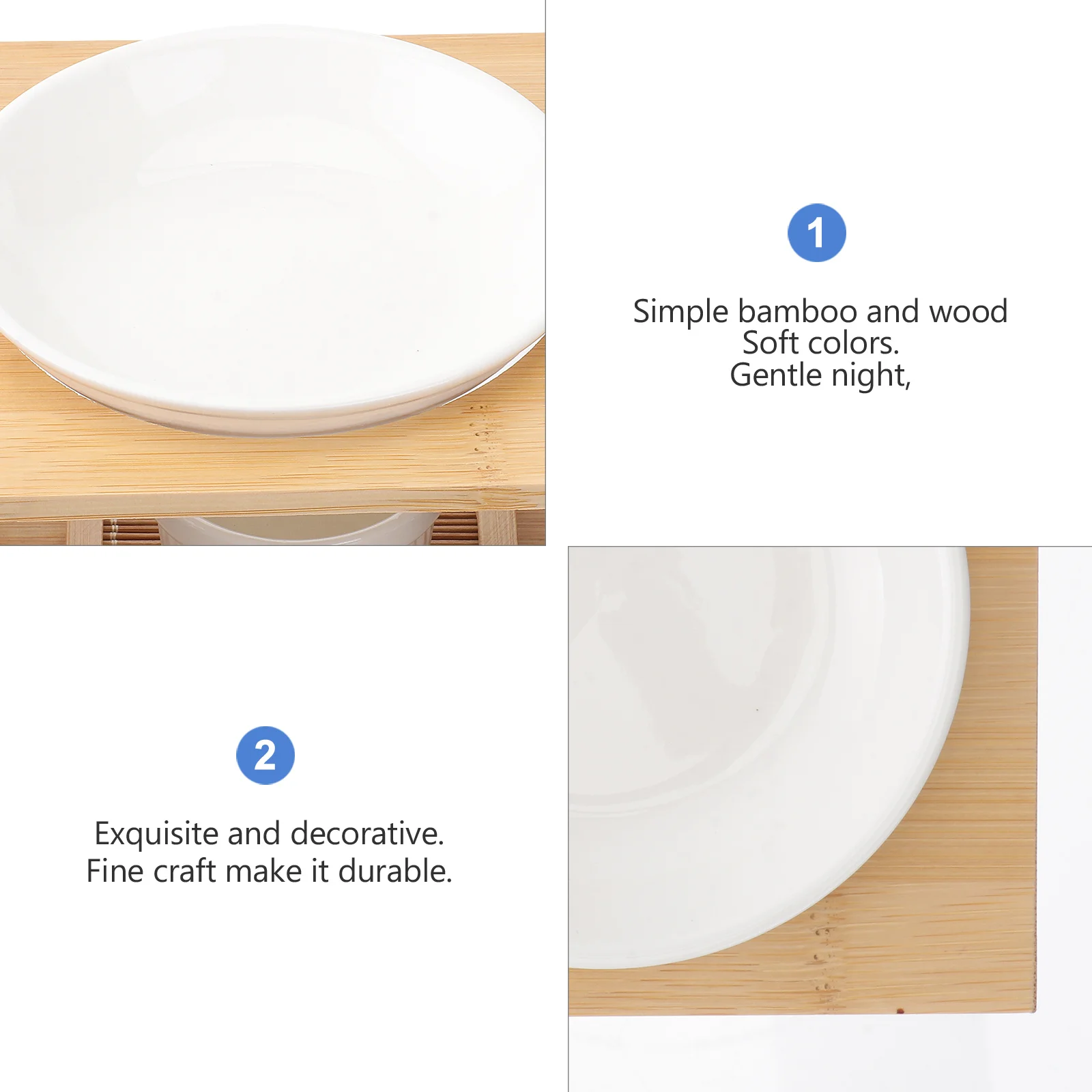 

1Pcs Wood Hollow Essential Oil Burner Ceramic Tray Holder Aroma Furnace Home Decor Bamboo Texture