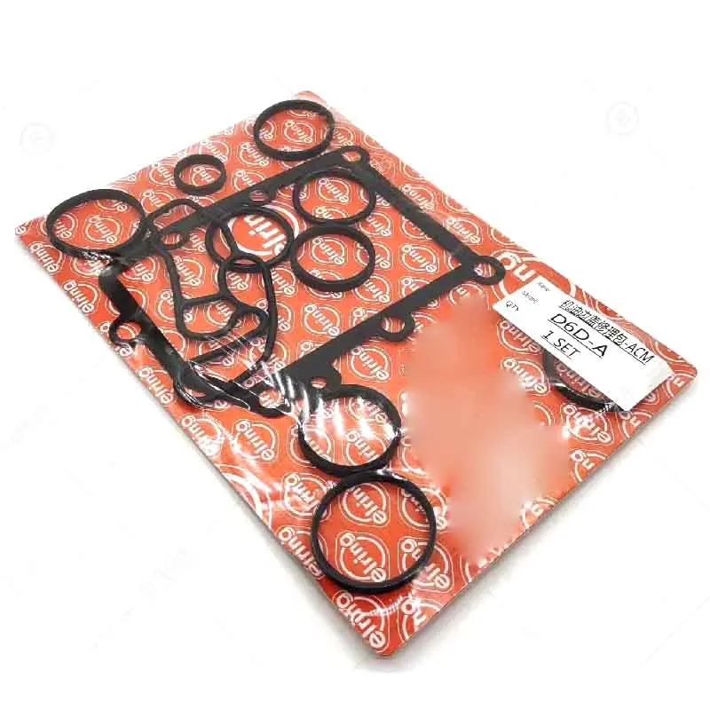 

For VOLVO EC210 Engine oil radiator side cover repair kit Rubber gasket oil seal D6D engine excavator