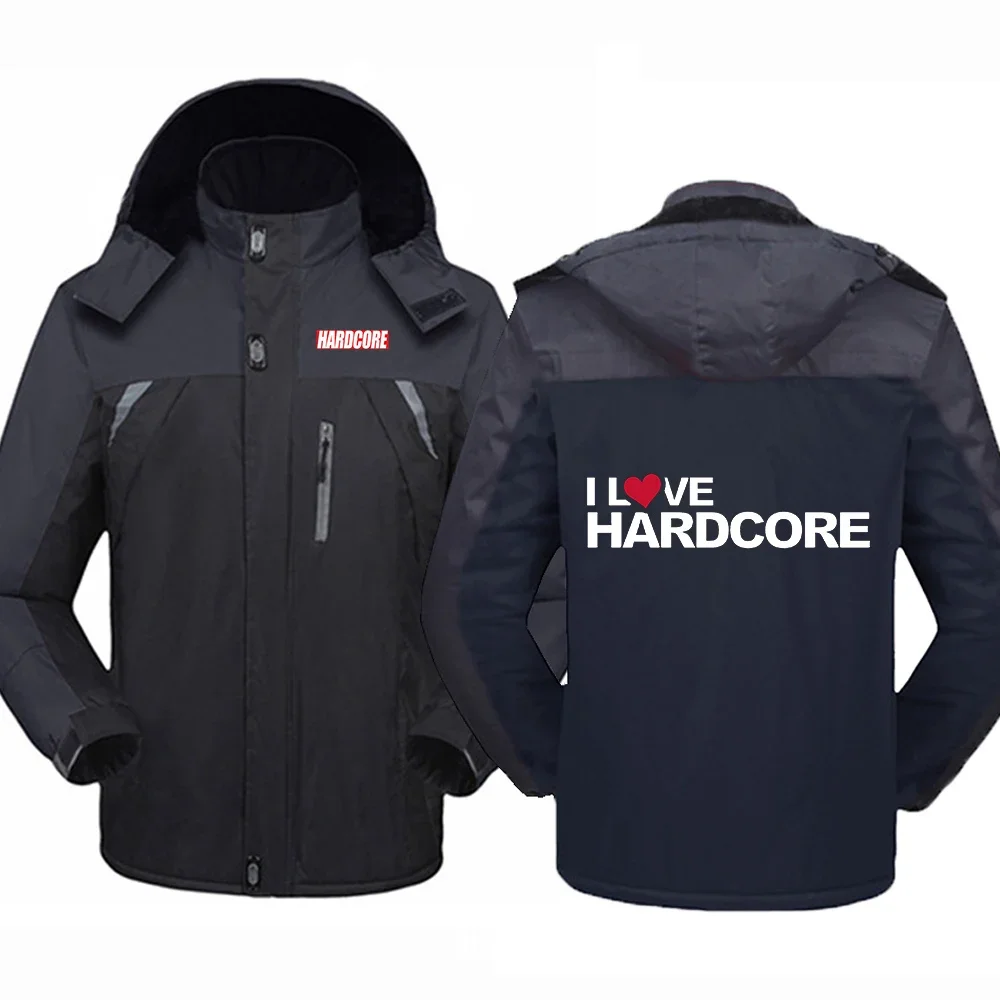 

Hardcore 2024 New Men's Spring and Autumn Thicken Cotton Windbreaker Mountaineering Coat