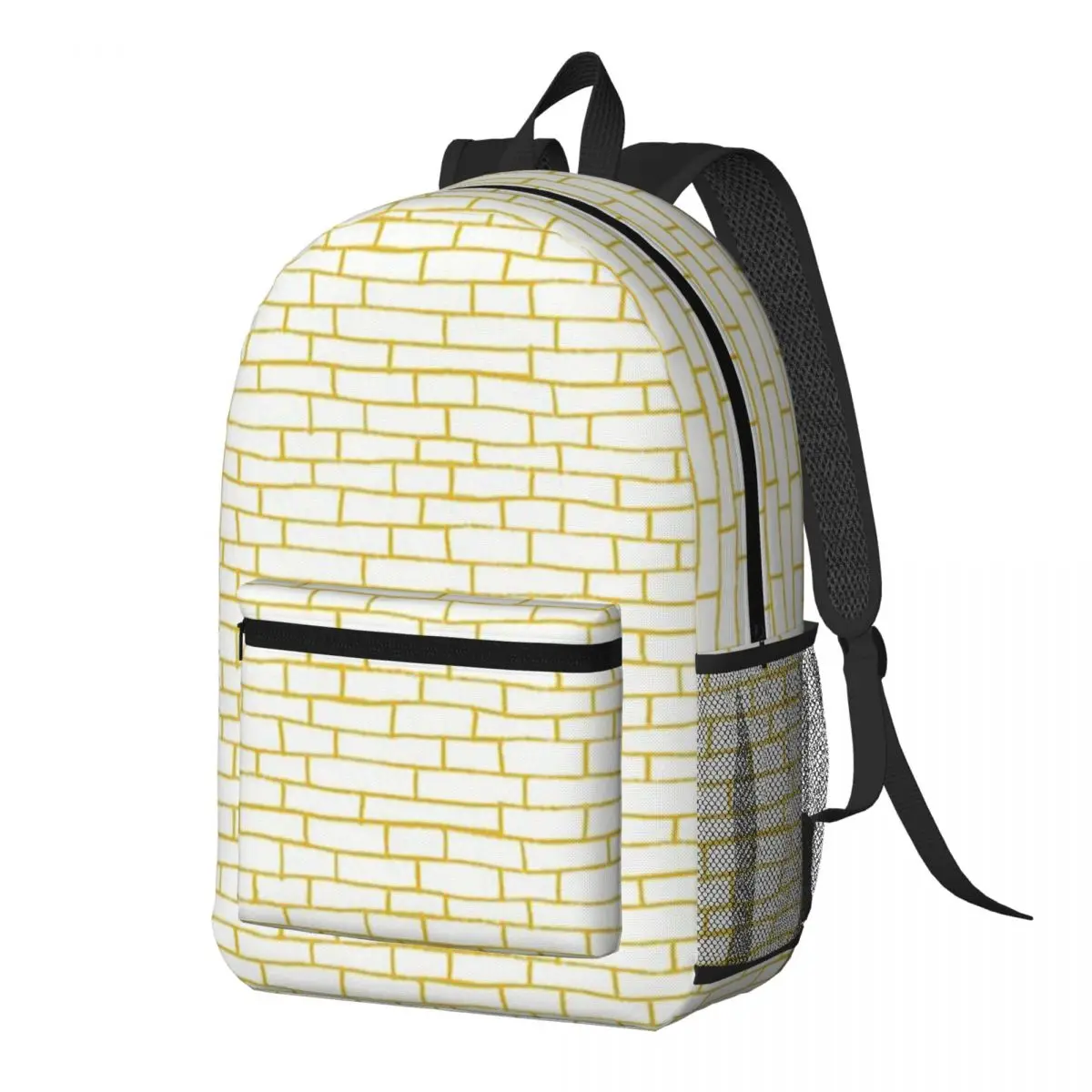 

Brick Road Of Yellow Pattern Backpack Daypack Large Capacity Children BookBag School Bag Shoulder Bags for Men Women