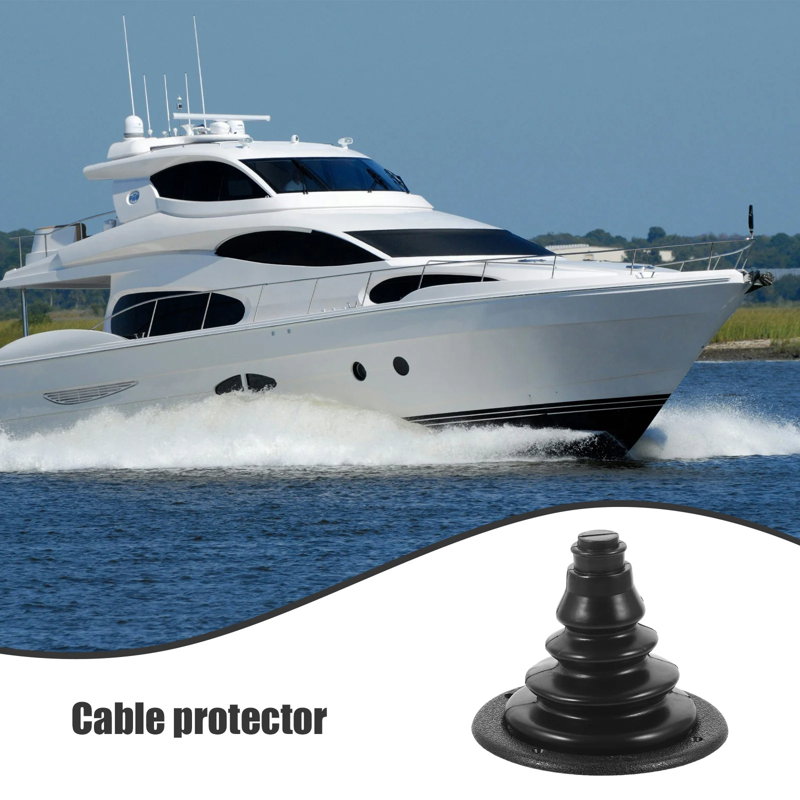 غطاء حماية مطاطي لكابل القارب، غطاء متين مضاد للغضب لتزوير المحرك، تنظيم الأسلاك البحرية