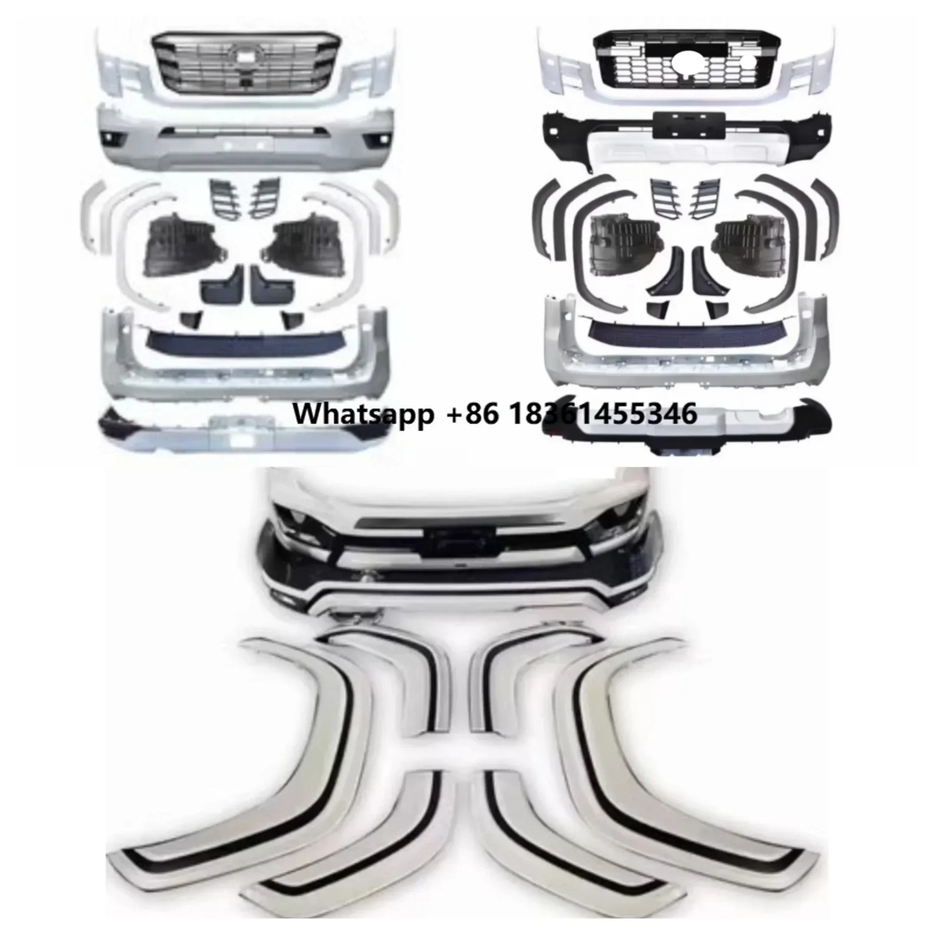 for  Land Cruiser LC300 2022 Wheel Eyebrow Convert New Style Surround Car Accessories Body Kit Front Rear Bumper Grille