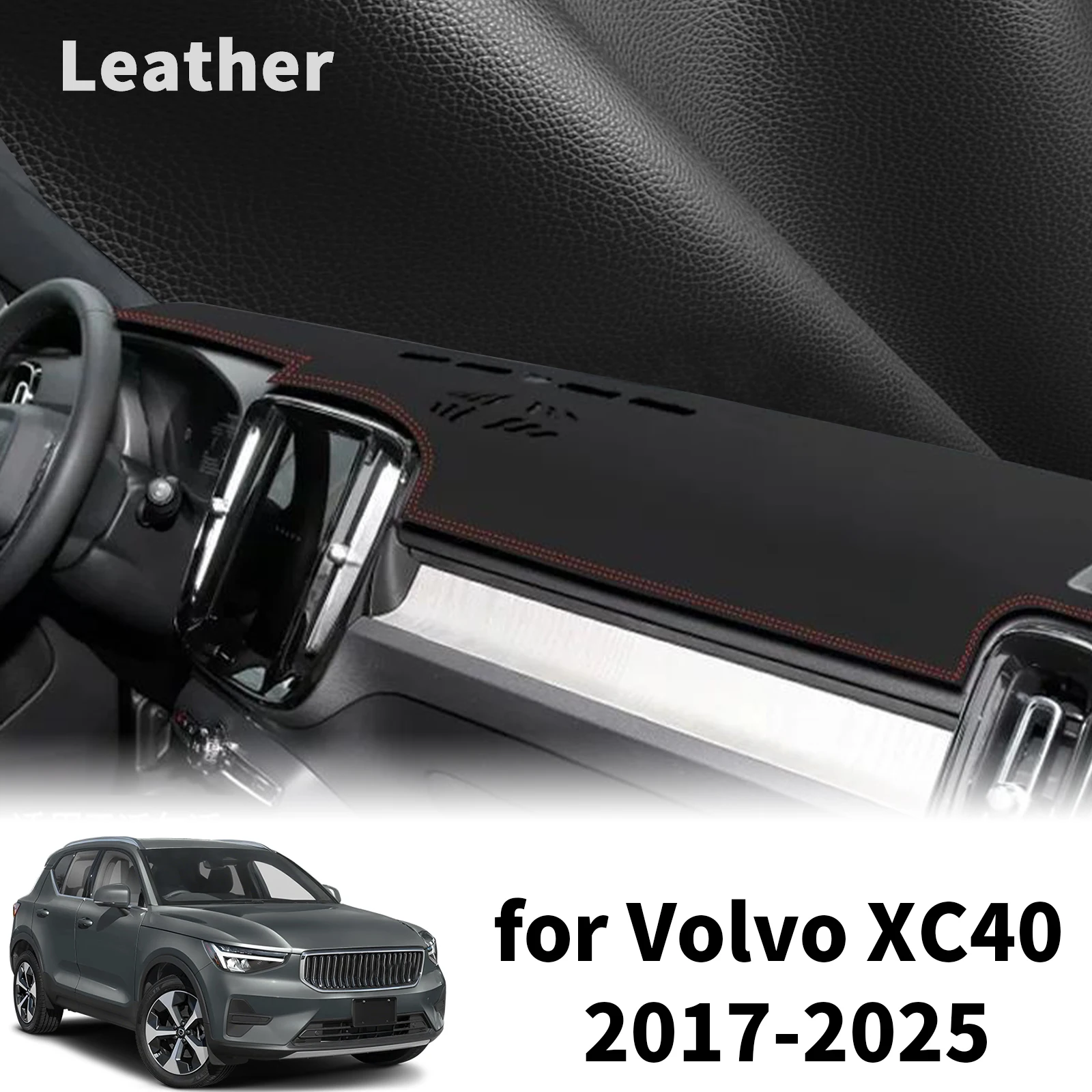 

for Volvo XC40 2017 2018-2025 EV High Quality Dashboard Cover Dashmat Sunshade Anti‑UV Protector Dash Mat Pad Accessories