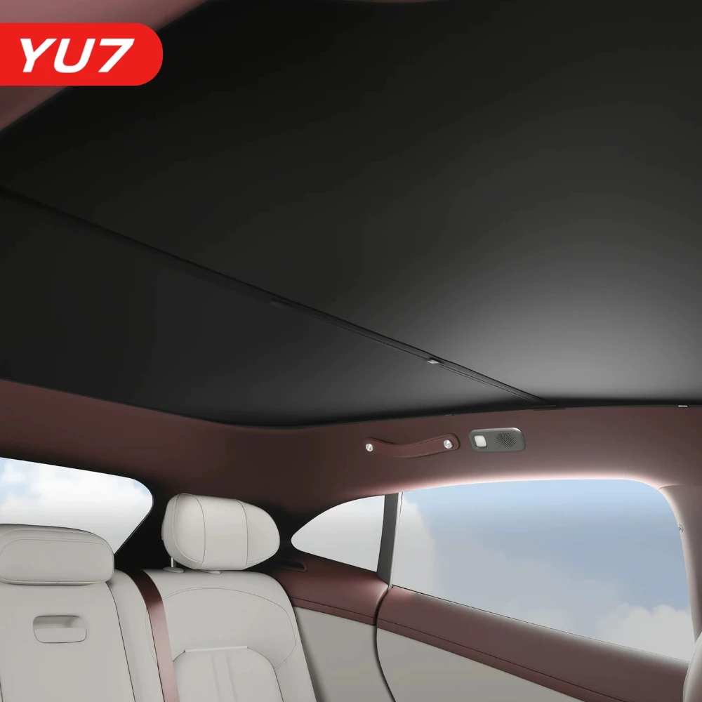 For Xiaomi SU7 YU7 Panoramic Sunroof Sunshade Electrostatic Adsorption Sunscreen Heat Insulation UV Block Interior accessories
