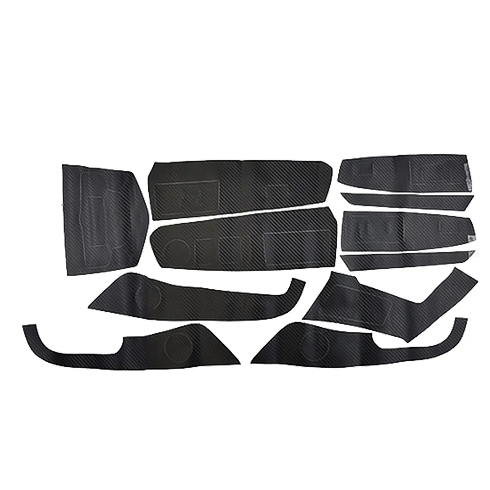 28pcs Carbon Fiber Interior Cover Trim Stickers For Chevrolet For Cruze 2009-2015 Interior Cover Trim Stickers