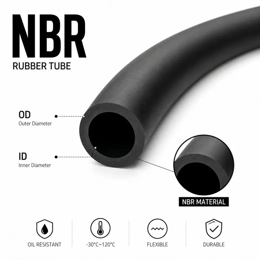 NBR Rubber Hose  Black ID2-25mm Anti Oil Corrosion Resistant Flexible Pipe Car Motorcycle Diesel Gas Oil Delivery Tube