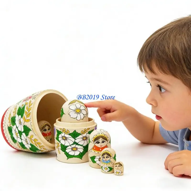 q0kb-matryoshka-poupees-d'art-russes-peintes-a-main-10-couches-en-bois-a-collectionner