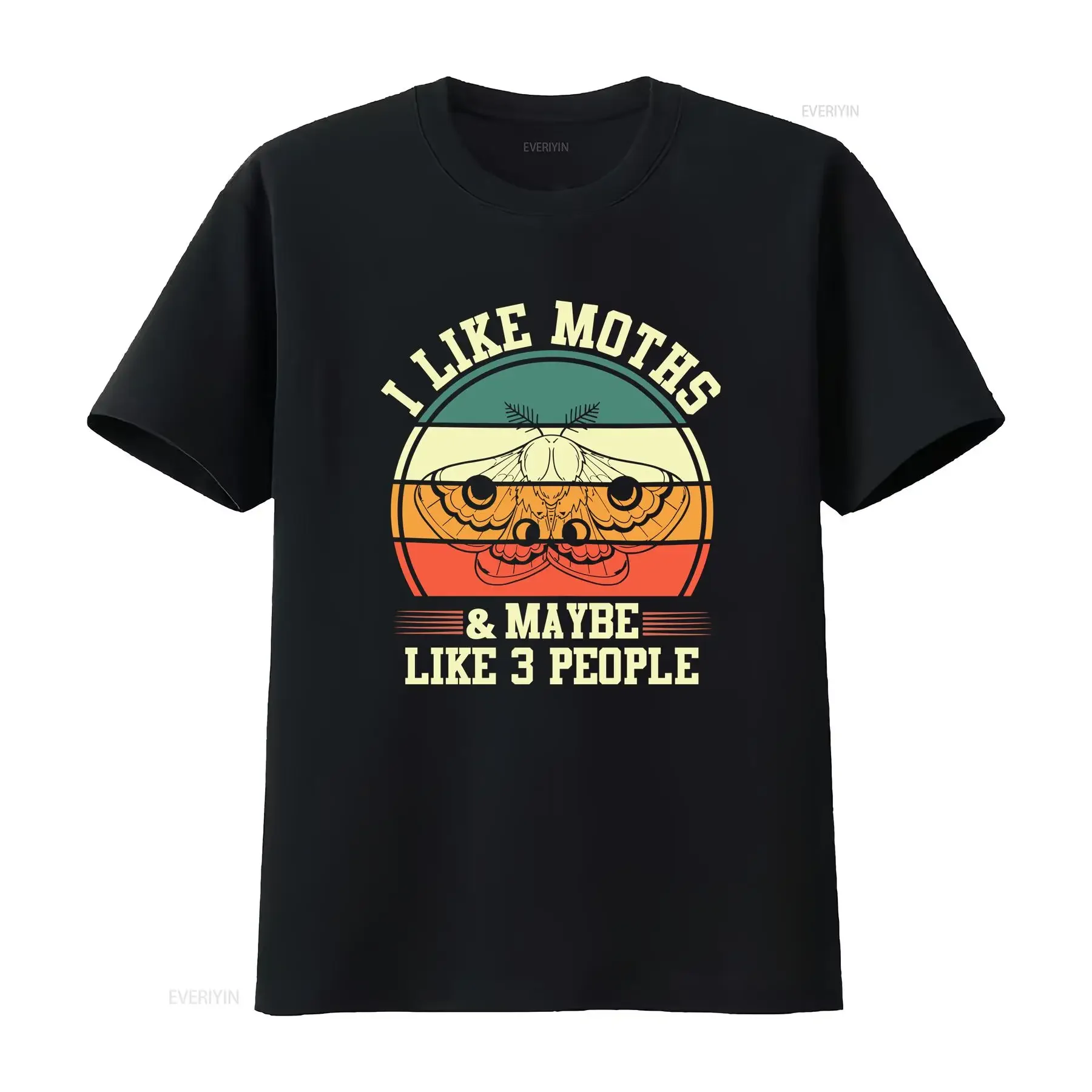 Moth Insect Lover I Like Moths And Maybe 3 People T Shirt vintage Washed Stretched Breathable Casual Slightly designer clothes