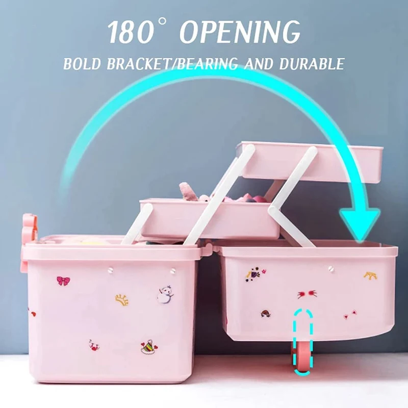 Children\'s Hair Accessories Storage Box Baby Head Rope Hairpin Rubber Band Head Jewelry Dressing Cute Girl Jewelry Box