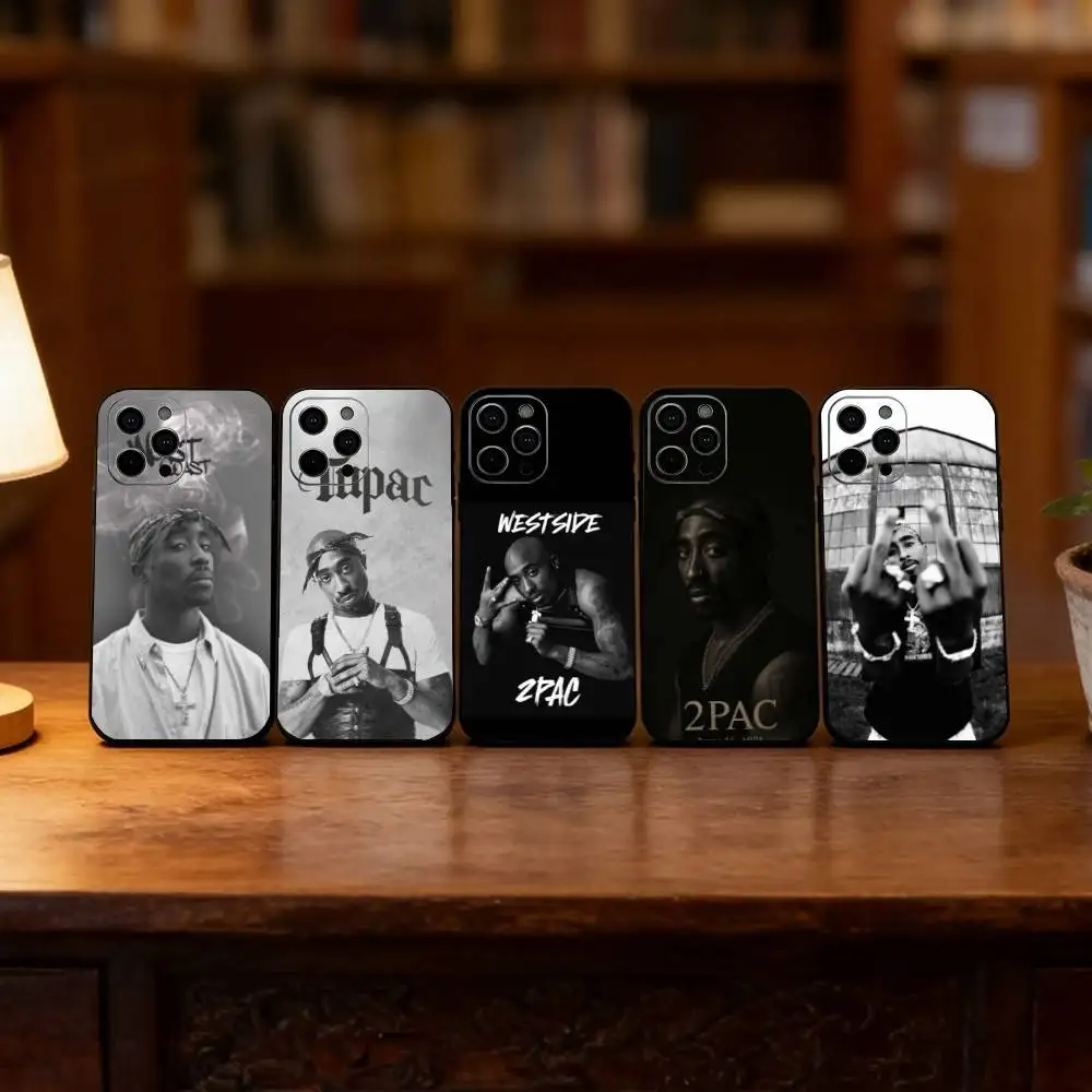 

famous 2-2Pac rapper Phone Case For iPhone 17, 16,15,14,13,12,11 Plus,Pro Max, Others Soft Black Cover