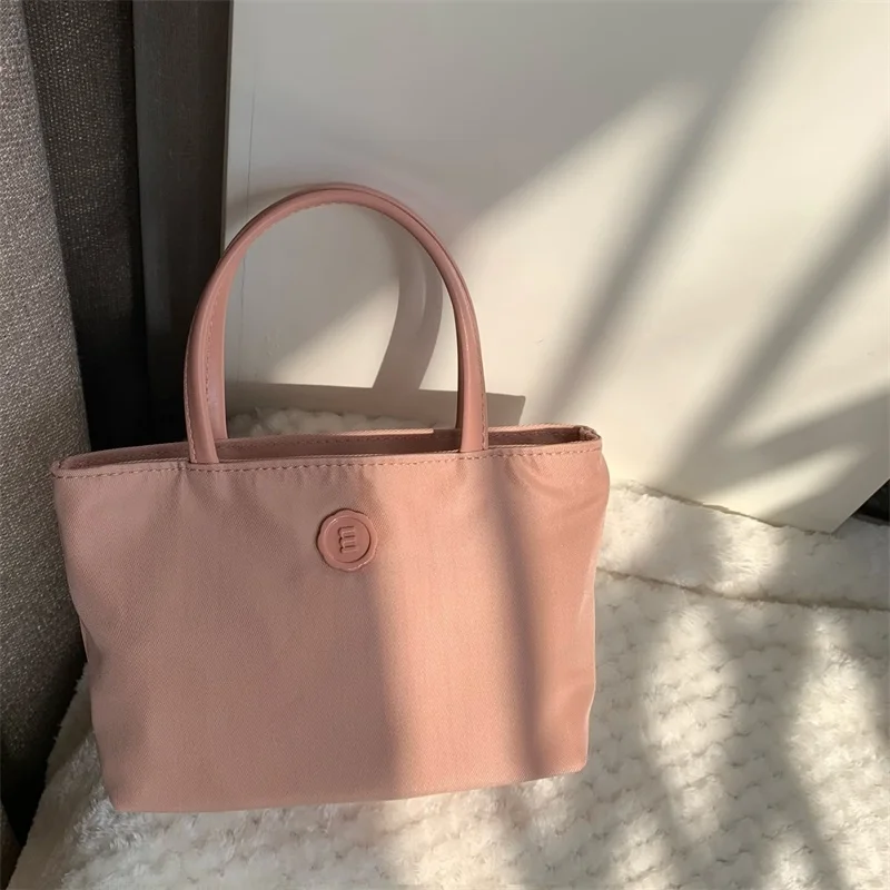 CaiChenJia Oxford Cloth Mini Tote Bag Women's Handbag Summer  New Sle Soft Handle Pure Color Casual Small Square Bag