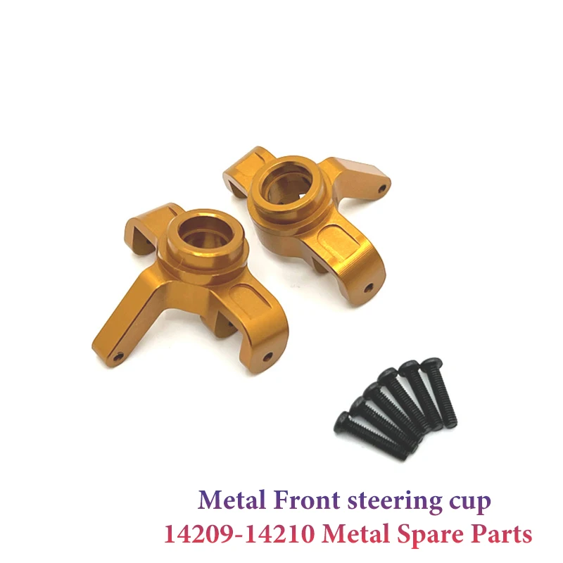 14210 14209 mjx hyper go 1/14 peças de atualização componente de direção dianteira de metal para carro rc cnc acessórios de alumínio acessórios de carro