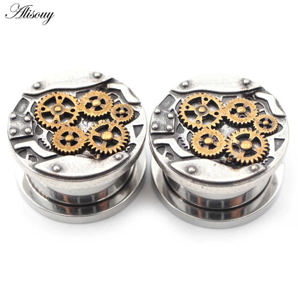 Alisouy 2PCS Punk Machine Gear - Body Jewelry Factory review and price