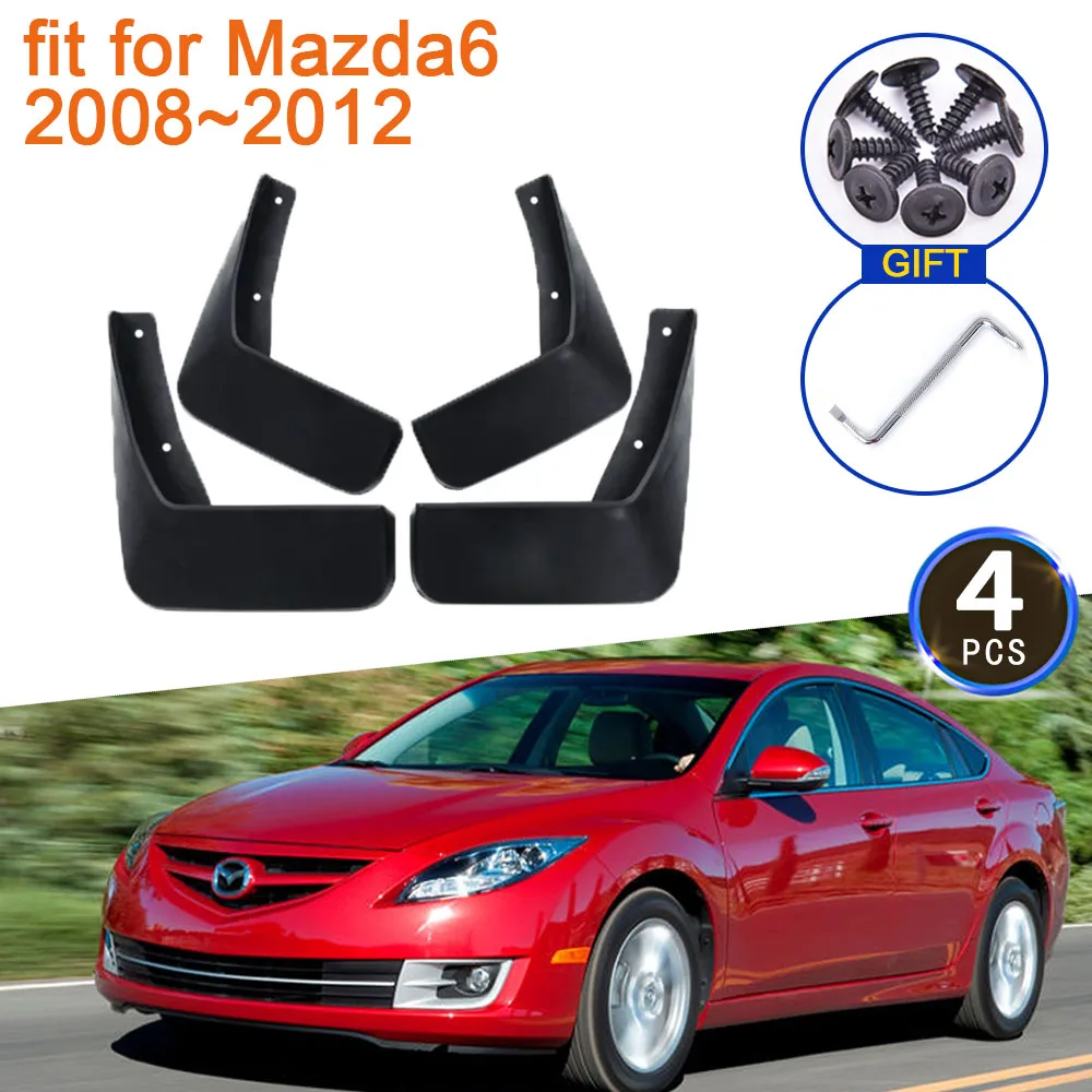 Mud Flaps For Mazda6 Mazda 6 GH1 2012 2011 2010 2009 2008 Ultra Accessories Mudguards Fender Splash Guards Flap Rear Mud Auto