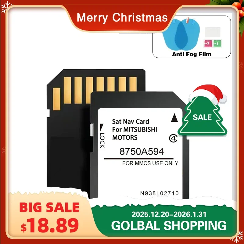 

New Maps Version for Mitsubishi Outlander ASX Lancer Pajero L200 Navigation SD GPS Card Europe UK with Anti Fog