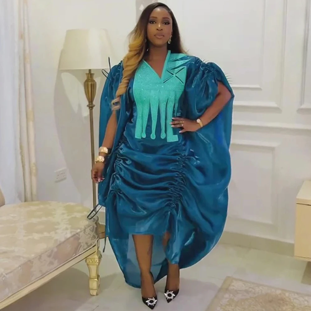 

2025 African Long Sleeve Dresses Dubai Luxury Abayas For Women Muslim 2 PCS Set Clothing Caftan Marocain Party Prom Evening Gown