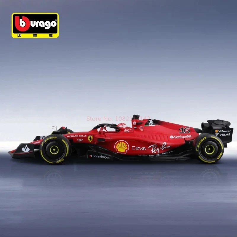 2023 Hot Bburago 1/18 75th Anniversary Versions Ferrari SF-75 #16 #55 Alloy Miniature Diecasting Models  Ferrari Cars Toys Gifts