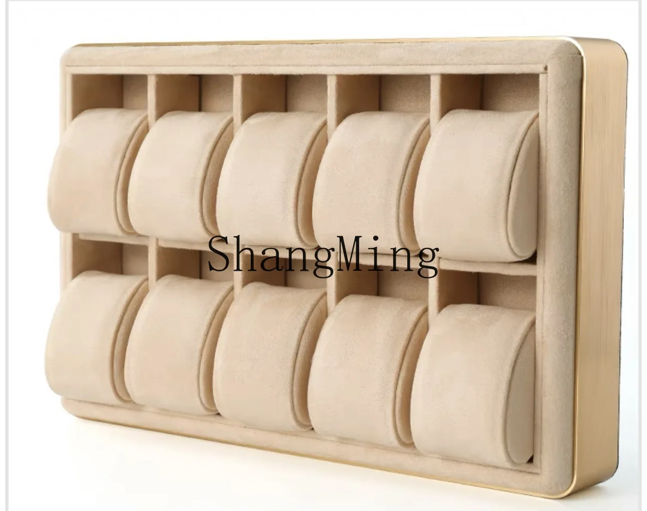 DSA watch multi-storage box metal round edge jewelry plate display props display tray storage
