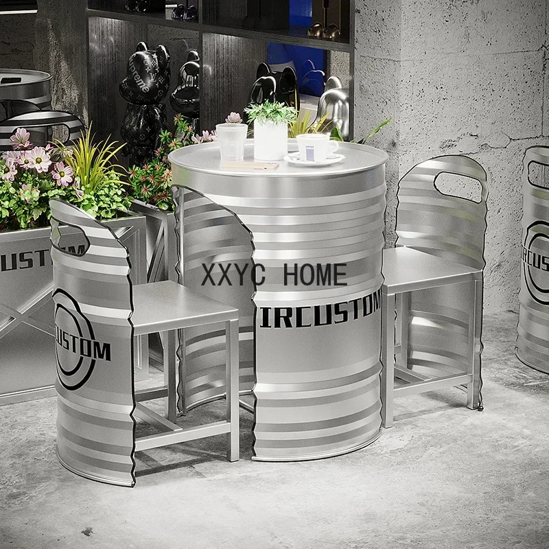 Industrial Style Barbecue Coffee Shop Wrought Iron Creative Deck Outdoor Swing