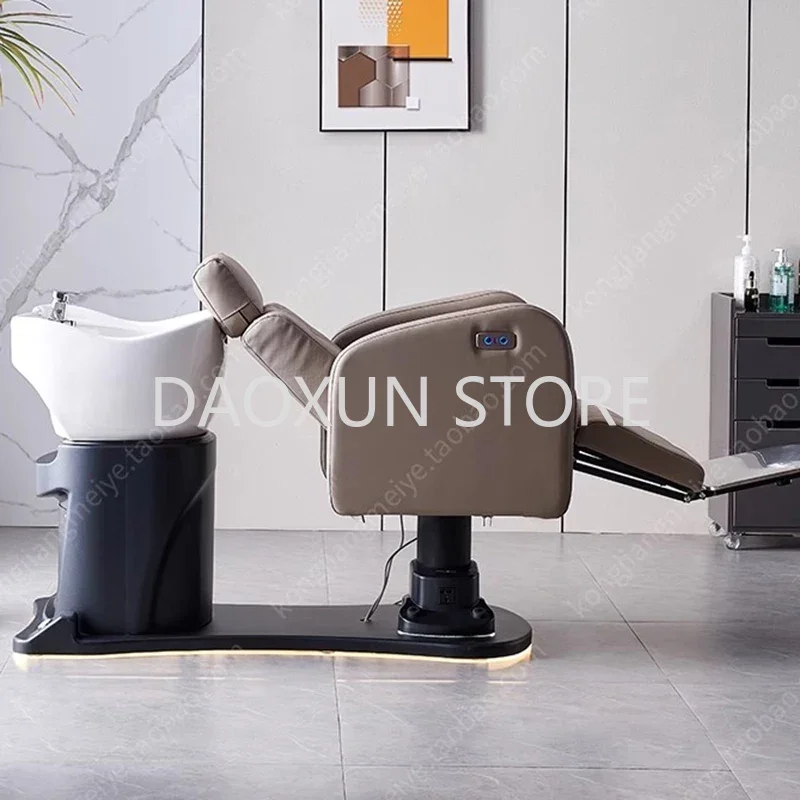 Silla de champú de masaje para salón de belleza, sillón de lujo para Spa, ergonómico, lavado de cabello, muebles inteligentes, MQ50SC