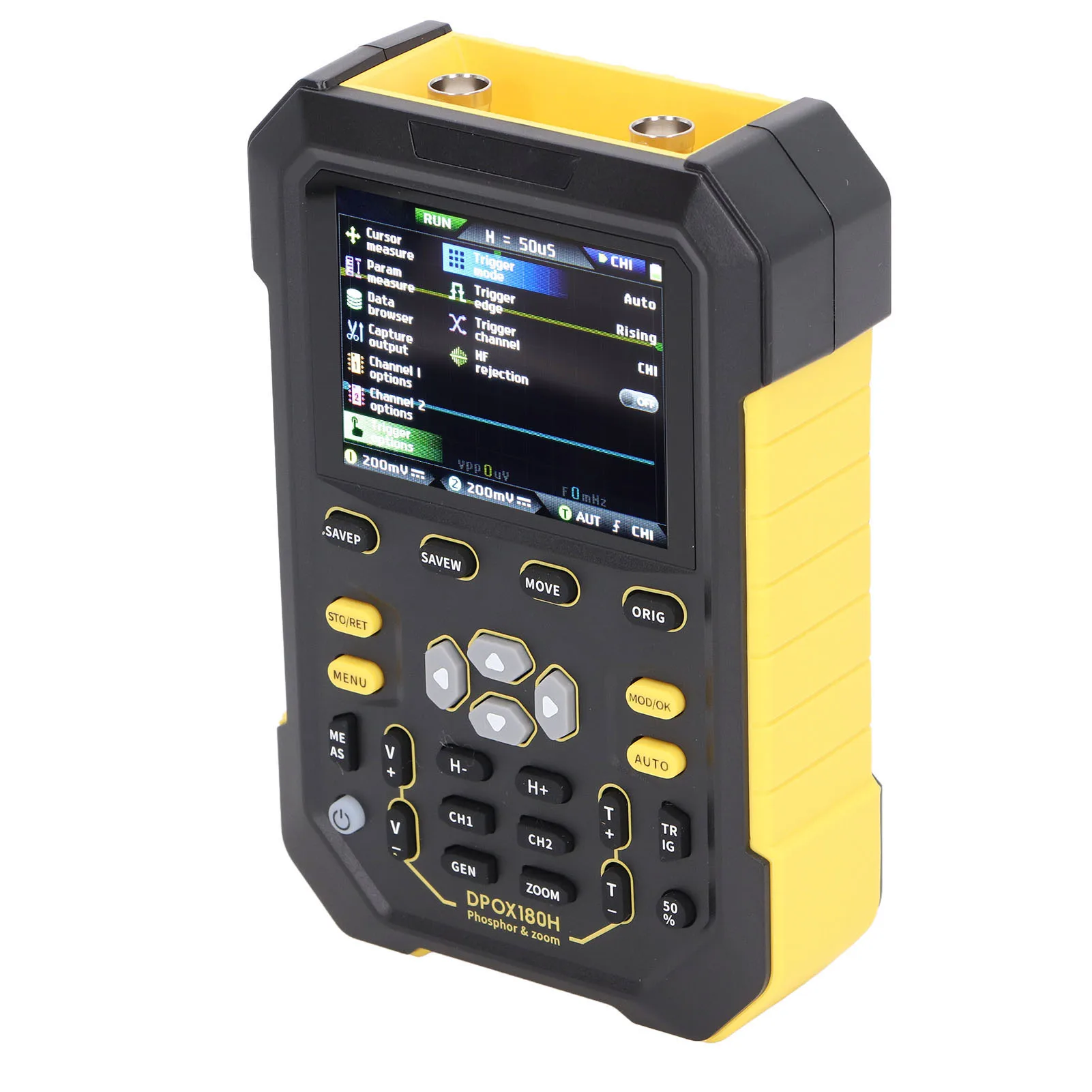 디지털 인광체 오실로스코프 2 채널 180MHz 대역폭 핸드헬드 오실로스코프(발전기 포함) 디지털 오실로스코프