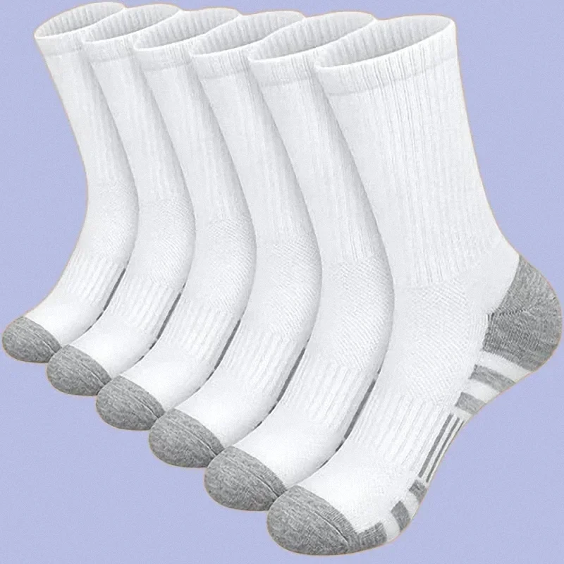 Chaussettes de sport en plein air pour hommes, haute qualité, confortables, douces, coordonnantes au sol, football, grande taille, nouveau style, 6