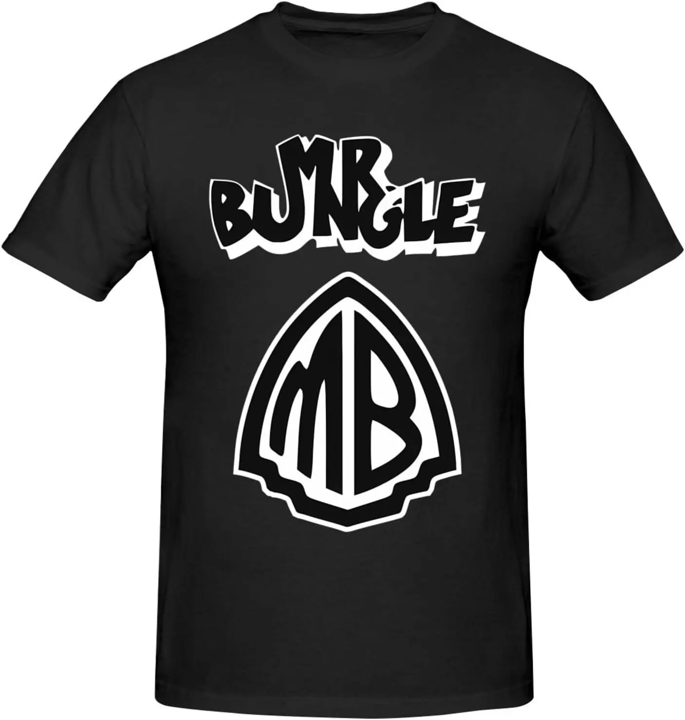 

Mr Music Bungle Shirt Men's Standard Round Neck Short Sleeve T-Shirt Fashion T-Shirt Black
