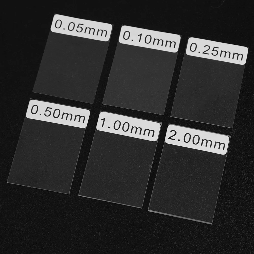 6pcs/Set GM200 Coating Thickness Films Aluminum Iron Coating Calibration Plates Set Calibration Tools Coating Thickness Gauge