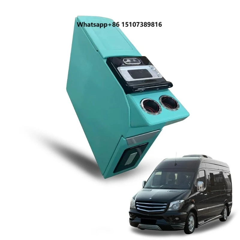 Business -Benz Front Luxury Vehicle Partitioned Bar Counter Armrest Refrigerator Coffee Machine Electric Drawer