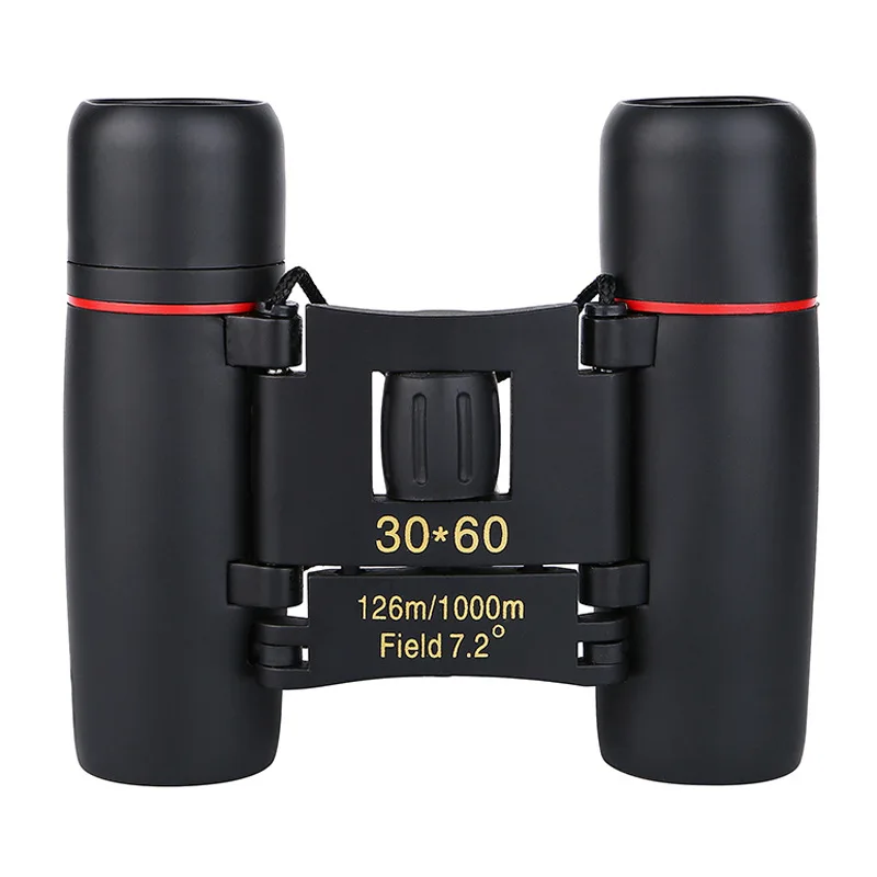 30X60 HD Zoom Portable Binoculars 126M/1000M Long Range Folding Mini Telescope for Vision Hunting Outdoor Camping Sports Travel