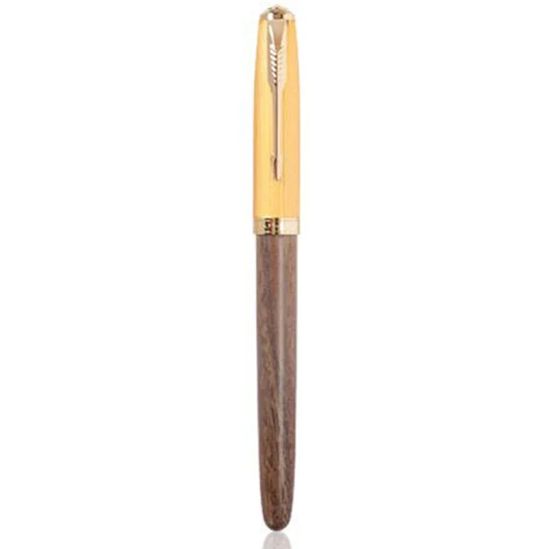 JINHAO 85 Classic Style All Steel/Wood/Plastic Fountain Pen 0.38mm 0.7mm Nib Ink Pens School Office Supplies Students Stationery