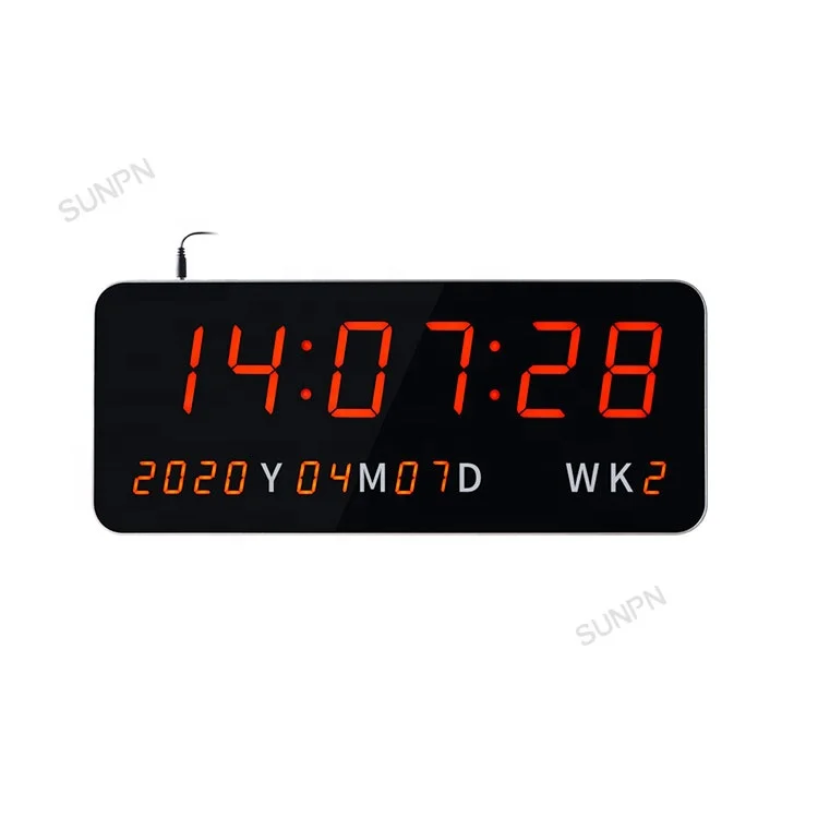 Hot Sale Digital POE NTP Led Clock Synchronous Clock for School Hospital Office Using