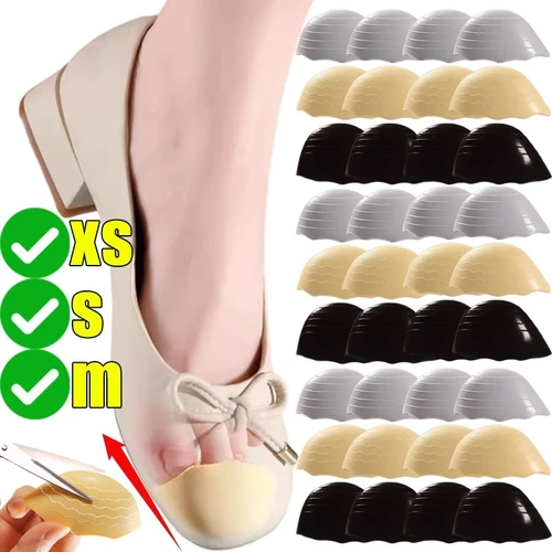Imagen 2 del producto Inserciones invisibles para Corrector de tamaño de zapato, cómodas almohadillas para los dedos del pie para zapatos sueltos, cojín antideslizante, rellenos reductores de tamaño de zapato, venta al por mayor