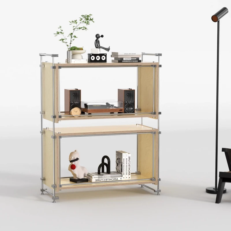 

Storage integrated marine panel shelf display stand vinyl record storage cabinet