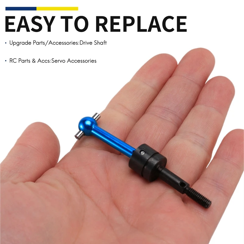 4 Stuks Metalen Universele Aandrijfas CVD 53792 voor TT-01 TT01 TT-02 TT02 TA04 1/10 RC Auto Upgrade Onderdelen [wvrae speelgoed]