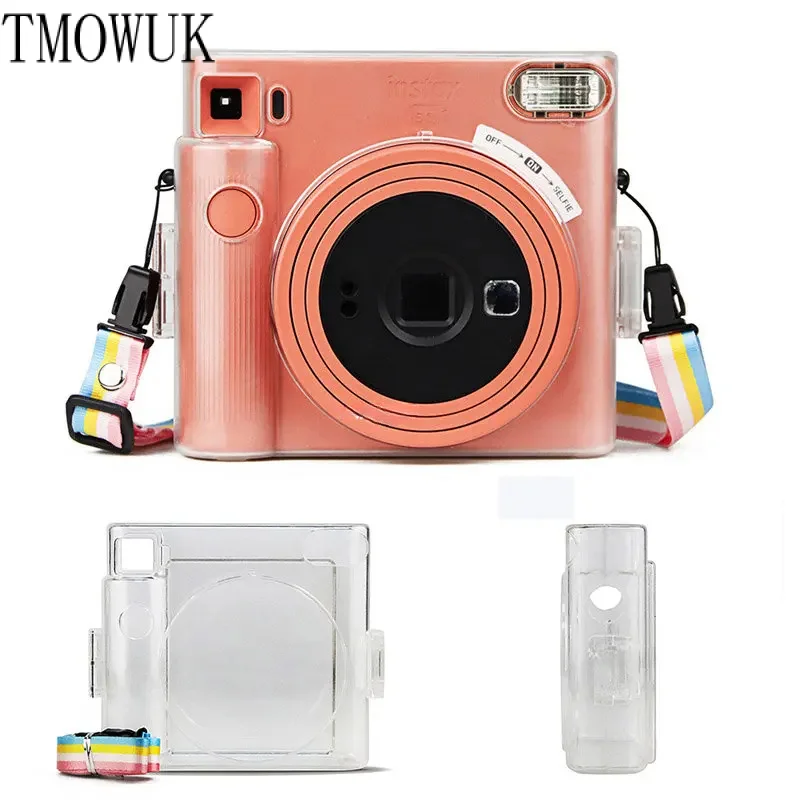 

For Fujifilm Instax Square SQ1 Transparent Case Bag Case with Shoulder Strap Camera Bag Mini Carry Case Hard Cover