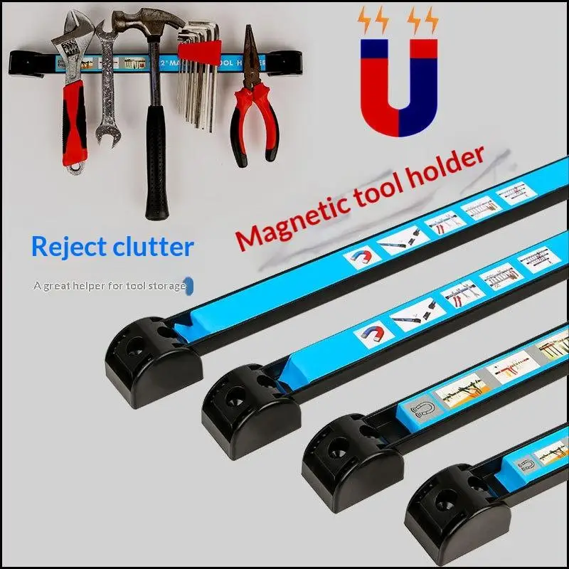 8/12/18/24inch Magnetic Knife Holder Heavy Duty Tool Bar, Space-Saving Metal Organizer Rack Tool, Suitable For Workshop Garage