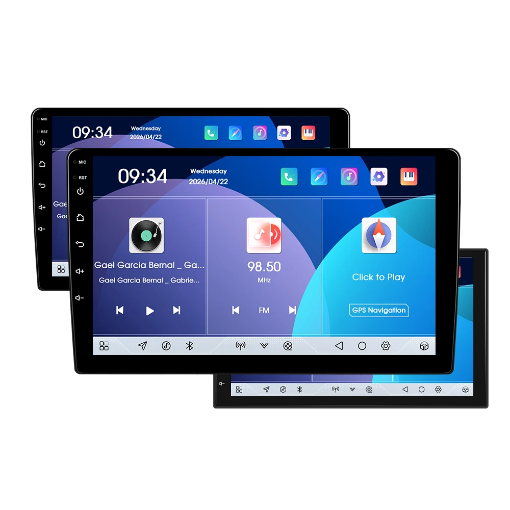 Podofo 7/9/10 Zoll Autoradio 8-Kern 4+64G Auto-Multimedia-Player GPS Bluetooth WIFI FM RDS IPS-Bildschirm Kabelloses CarPlay Android Auto Autoradio