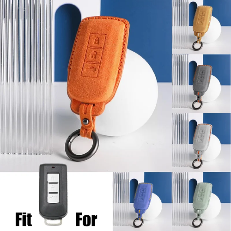 

Замшевый чехол для ключей от машины A + для Mitsubishi Outlander Lancer Eclipse Pajero