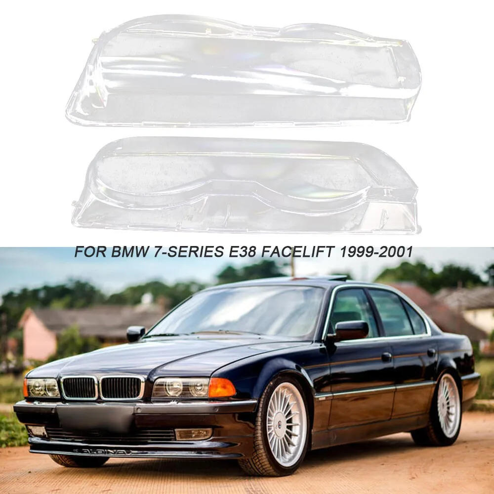 

Для BMW 7 серии E38 Facelift 1999-2001 прозрачная крышка объектива фар 63128386953 63128386954 1 пара