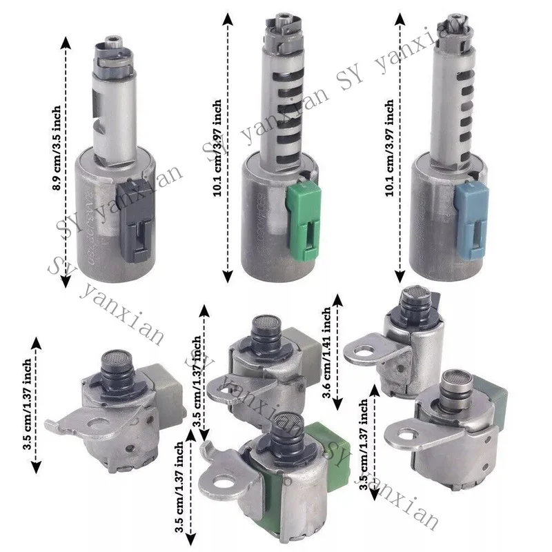 SY+ 8X For AW55-50SN AW55-51SN AF33-5 AW235 RE5F22A Transmission Solenoid  Valve Kit