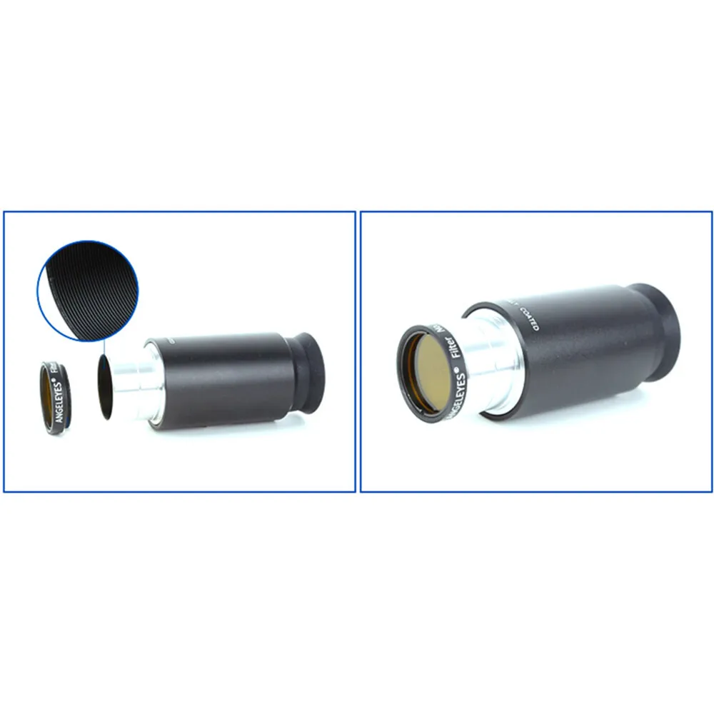 Angeleyes 2 inci Filter Nebula 6 Warna untuk Teleskop Merah Oranye Kuning Hijau Biru Ungu