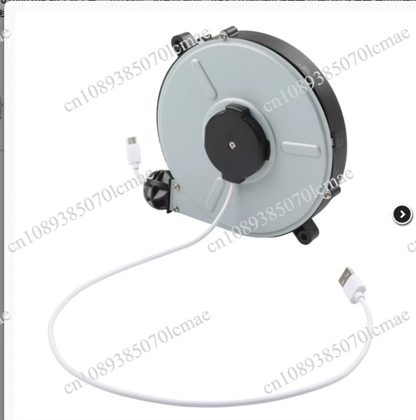 2-Prong 3-Meter Automatic Retractable Cord Reel for Power Cords