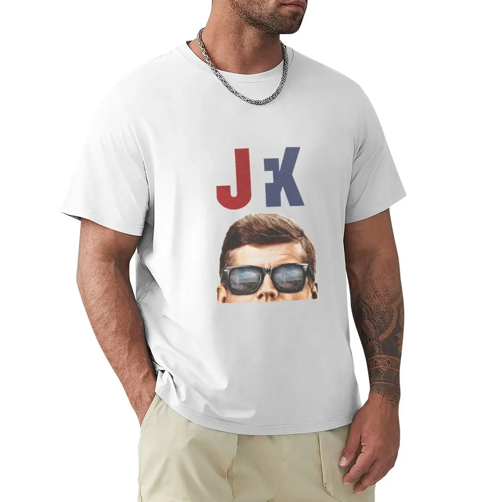 JFK in Wayfarers T-Shirt graphic t shirt vintage sports fans anime t shirts fruit of the loom mens t shirts